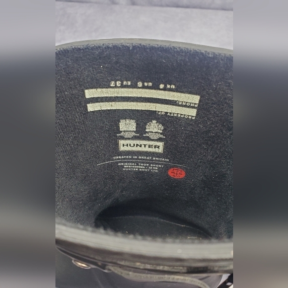 Hunter Black‎ water Boots Size 6 - Picture 7 of 12